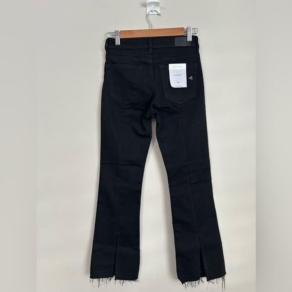 NWT Hidden Happi Crop Flare Jeans in Black - Picture 7 of 14